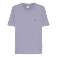 Tricouri Violet T-Shirt With Logo Printed On The Front In Cotton Man Barbati
