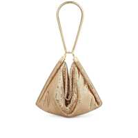 Genti de mana 'Pixel' Gold Handbag In Metal Mesh Woman Femei