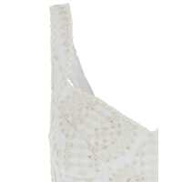 Imbracaminte CHARO RUIZ Dama - Topuri CHARO RUIZ Goldie White Top With V-Neck On The Front And Perforated Design In Cotton And Linen Blend Woman WHITE Femei (BM 17938629) - B-mall.ro