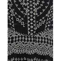 Imbracaminte CHARO RUIZ Dama - Rochii CHARO RUIZ Iris Black Long Dress With All-Over Embroideries And Ruffled Skirt In Cotton And Linen Blend Woman Black Femei (BM 17938632) - B-mall.ro