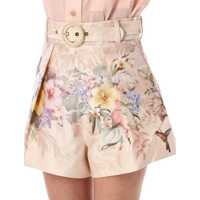 Pantaloni casual ZIMMERMANN Dama - Pantaloni casual ZIMMERMANN Zimmermann Illuminate Tuck Short IVORY TROPICAL Femei (BM 17938818) - B-mall.ro