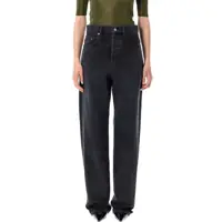Pantaloni casual Saint Laurent Used Paris Denim Carrot-Fit Jeans Femei