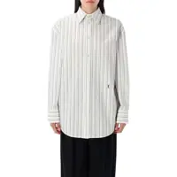 Camasi Saint Laurent Striped Cassandre Shirt Femei