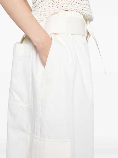 Pantaloni casual ZIMMERMANN Zimmermann The Illuminate Bermuda Short Bermuda Shorts WHITE Femei (BM 17939100) 5