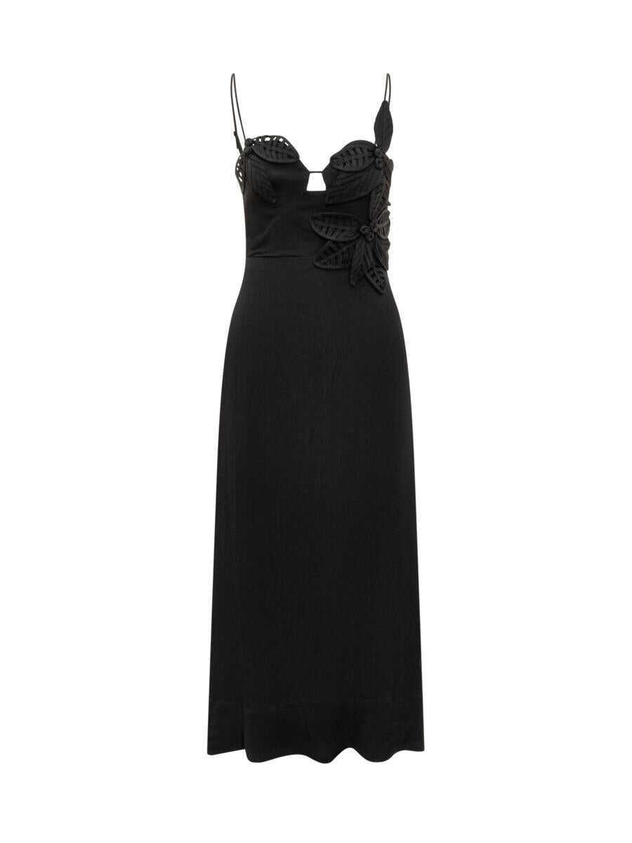 Rochii FARM RIO Farm Rio Flower Midi Dress Black Femei (BM 17939142) 1
