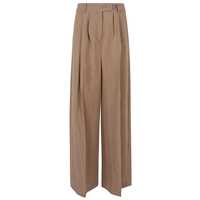 Pantaloni casual Front Street 8 Linen Blend Wide-Leg Trousers Femei