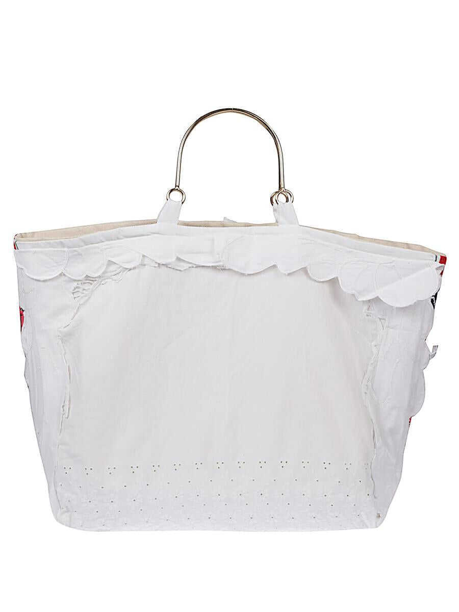 Genti de mana Front Street 8 Front Street 8 Cotton Shopping Bag WHITE Femei (BM 17939226) 1