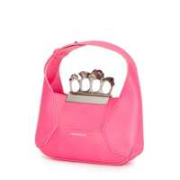 Genti de mana Dama - Genti de mana Alexander McQueen Alexander McQueen The Jewelled Hobo Mini Leather Shoulder Bag PINK Femei (BM 17940081) - B-mall.ro