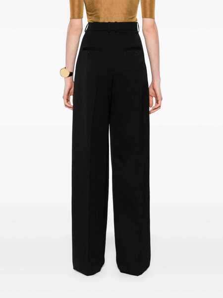 Pantaloni casual Saint Laurent Saint Laurent Trousers Black Femei (BM 17940432) 4