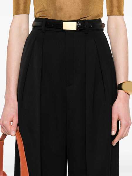 Pantaloni casual Saint Laurent Saint Laurent Trousers Black Femei (BM 17940432) 5