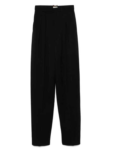 Pantaloni casual Saint Laurent Saint Laurent Trousers Black Femei (BM 17940432) 1