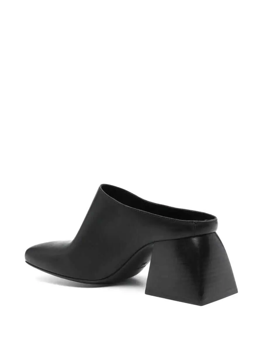 Balerini UMA WANG Uma Wang 60Mm Leather Mules Black Femei (BM 17940648) 3