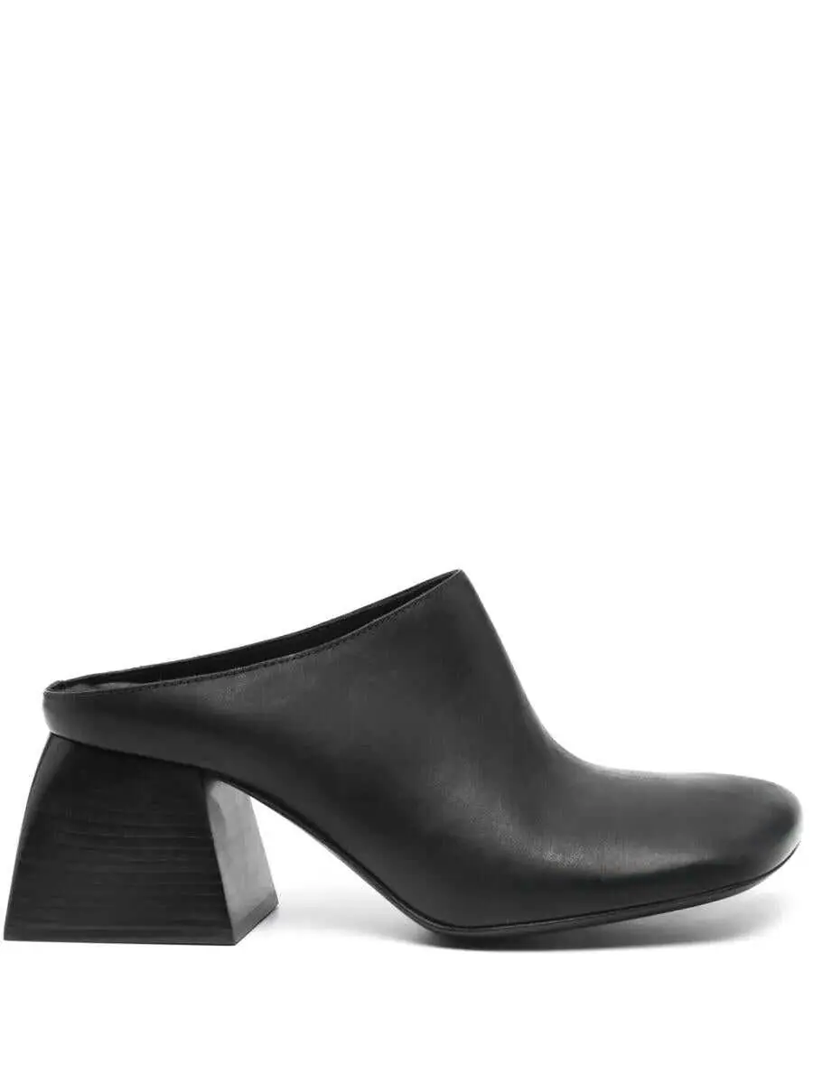 Balerini UMA WANG Uma Wang 60Mm Leather Mules Black Femei (BM 17940648) 1
