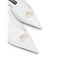 Balerini Dolce & Gabbana Dama - Balerini Dolce & Gabbana Dolce & Gabbana Leather Slingback Pumps WHITE Femei (BM 17941299) - B-mall.ro
