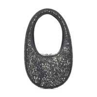 Genti de mana Coperni Crystal-Embellished Mini Swipe Tote Femei