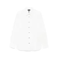 Camasi Emporio Armani Allover Logo Cotton Shirt Barbati