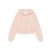 Bluze de trening Emporio Armani Cotton Zipped Hoodie Femei