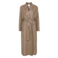 Paltoane Fendi Leather Coat Femei