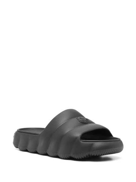 Sandale Moncler Moncler Lilo Rubber Slides Black Femei (BM 17942727) 2