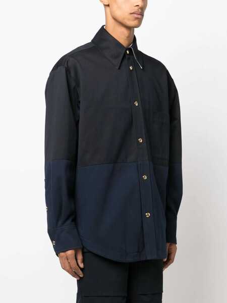 Geci Thom Browne Thom Browne Jackets And Vests NAVY Barbati (BM 17943375) 3