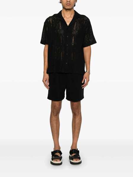 Pantaloni REPRESENT Represent Short Pants With Knitted Panel Black Barbati (BM 17943408) 2