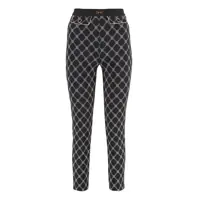 Pantaloni casual Elisabetta Franchi Printed Crêpe Trousers Femei