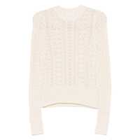 Pulovere Isabel Marant Étoile Light Beige Cotton Knit Sweater Femei