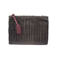 Genti de umar Vipera Trim Leather Crossbody Bag Femei