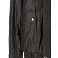 Imbracaminte DUNST Dama - Geci DUNST Brown Oversized Jacket With Dropped Shoulders And Flap Pockets On The Front In Leather Woman BROWN Femei (BM 17944650) - B-mall.ro