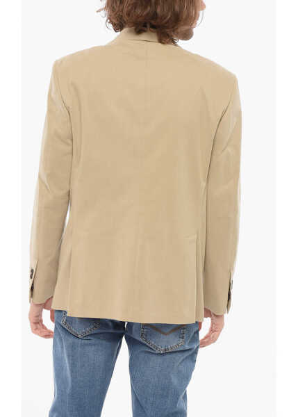 Sacouri CORNELIANI Circle Unlined Blazer With Flap Pocket Beige Barbati (BM 17945134) 2