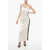 Diesel Viscose Slip Dress With Embroidered Logo White