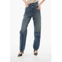 Blugi skinny Slim Fit Albi Denims With Belt Loops 19Cm Femei