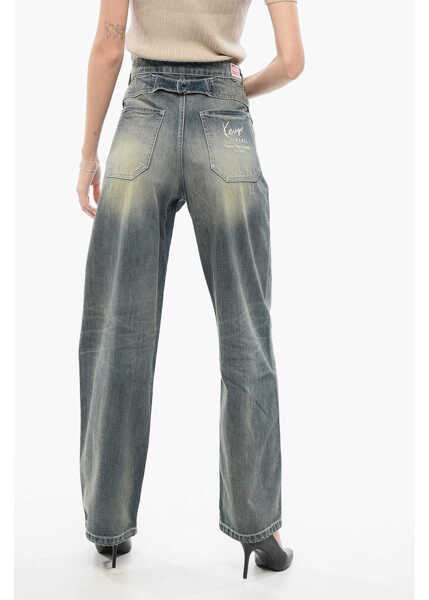Blugi drepti Kenzo Vintage Washed Straight Fit Denims 23Cm Blue Femei (BM 17945152) 4