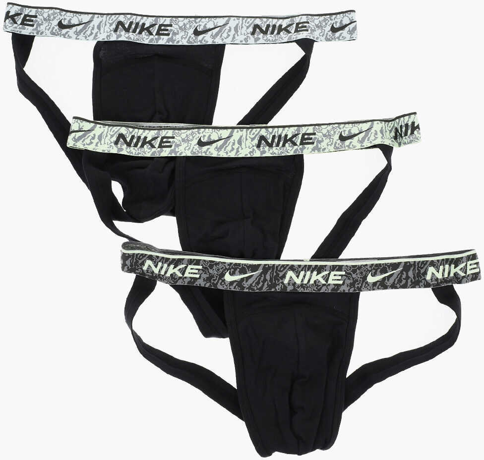 Lenjerie intima Nike Set Of 3 Stretch Cotton Jockstrap With Logoed Elastic Band Black Barbati (BM 17945155) 1