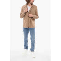 Jachete pentru Barbati pagina 15 - Jachete CORNELIANI Lapel Windbreaker Jacket With Hidden Placket Brown Barbati (BM 17945179) - B-mall.ro
