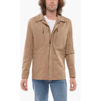 Jachete Lapel Windbreaker Jacket With Hidden Placket Barbati