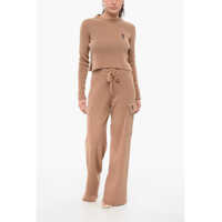 Pantaloni casual AMIRI Dama - Pantaloni casual AMIRI Cashmere Blend Cargo Pants With Elastic Waistband Beige Femei (BM 17945191) - B-mall.ro