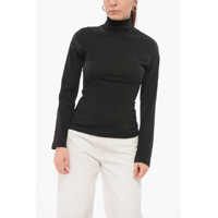Tricouri Turtleneck Cinched T-Shirt With Back Zip Femei