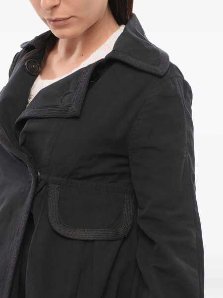 Camasi casual GIAMBATTISTA VALLI Double Breasted Overshirt With Draping Black Femei (BM 17945209) 4