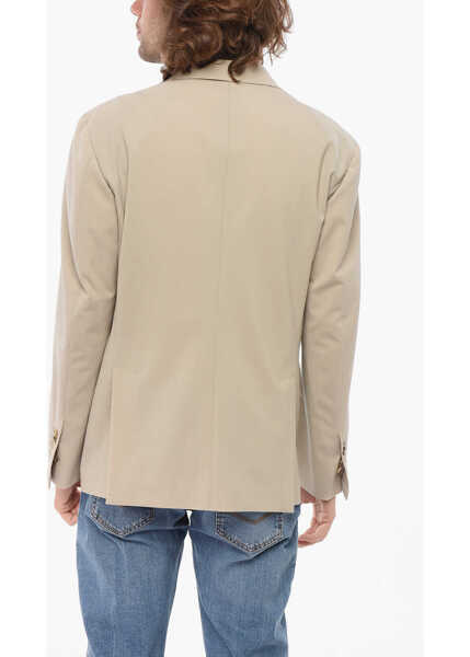 Sacouri CORNELIANI Circle Unlined Wool Blend Blazer Beige Barbati (BM 17945215) 2