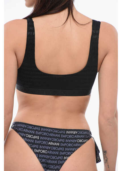 Sutiene Armani Emporio Lycra Bra With Monogram Detail Black Femei (BM 17945224) 2