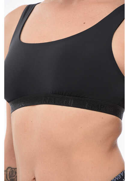 Sutiene Armani Emporio Lycra Bra With Monogram Detail Black Femei (BM 17945224) 3