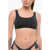 Armani Emporio Lycra Bra With Monogram Detail Black