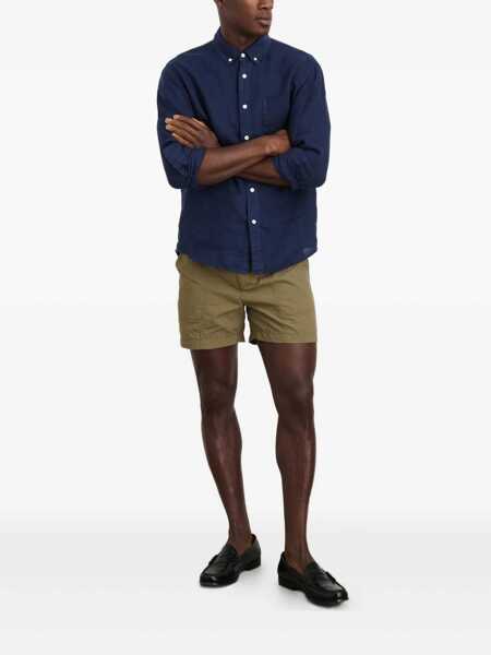 Camasi casual Alex Mill Linen Mill Shirt Blue Barbati (BM 17945256) 2