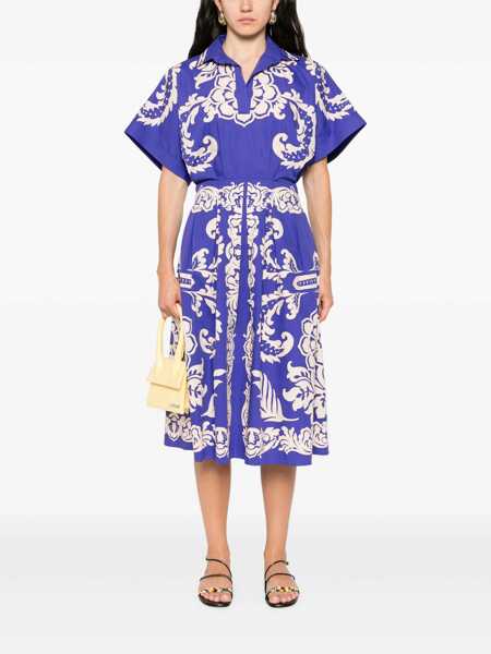 Rochii elegante ETRO Cotton flared dress Blue Femei (BM 17945658) 2