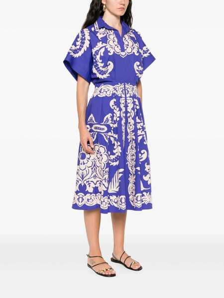 Rochii elegante ETRO Cotton flared dress Blue Femei (BM 17945658) 3