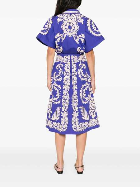 Rochii elegante ETRO Cotton flared dress Blue Femei (BM 17945658) 4