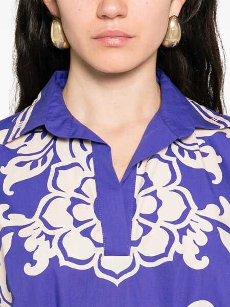 Rochii elegante ETRO Cotton flared dress Blue Femei (BM 17945658) 5