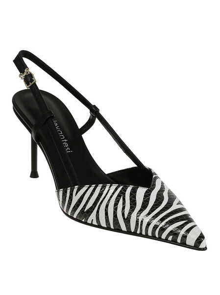 Ghete SERGIO LEVANTESI SERGIO LEVANTESI DECOLLETT GIULIA ZEBRA WHIPS PIANCO NERO Zebra Whips Pianco Nero Femei (BM 17945736) 2