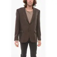Sacouri CORNELIANI Cc Collection Geometric Motif Blazer With Flap Pockets